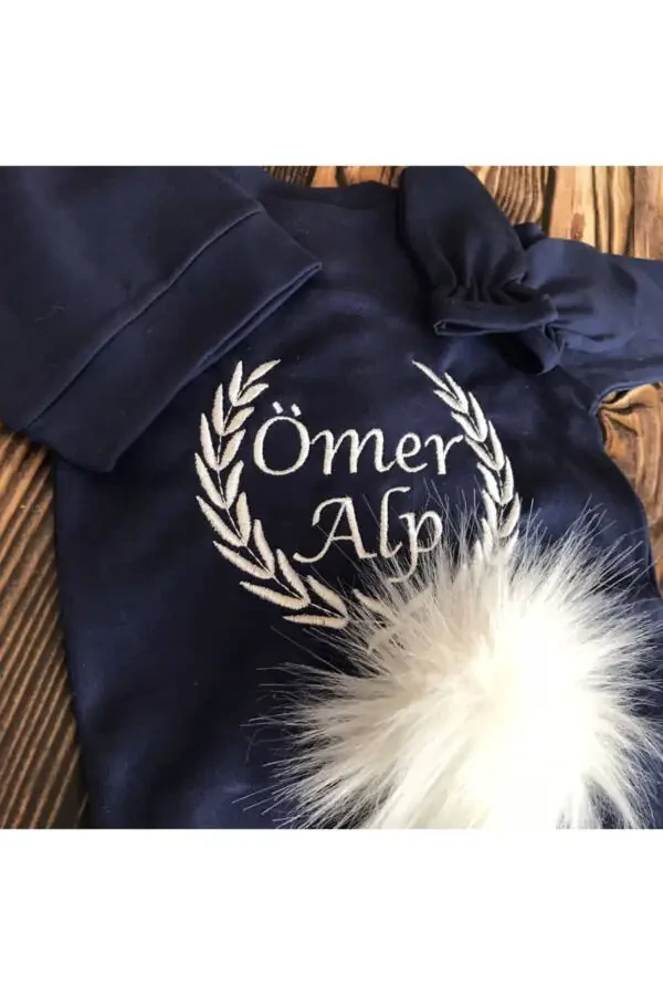 Ismli Quyonli Chaqaloq Kombez (ko'k) - 2