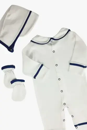 Ismli yangi tug'ilgan o'g'il bola bolalar tulumchasi kasalxonadan chiqish bolalar xotira to'plami mavlyud to'plami ismga moslashtirilgan - to'q ko'k3 - 3