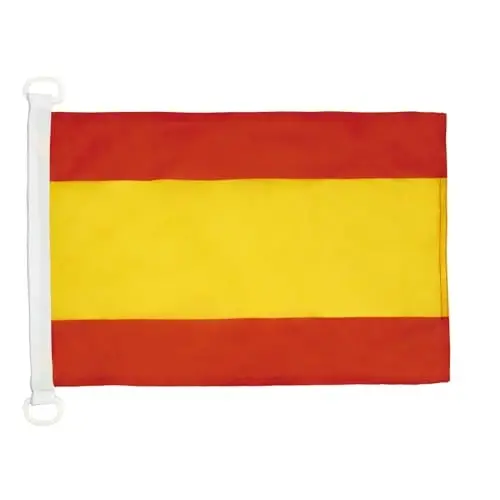 Spain Civil Ensign NAUTICAL Flag 18'' x 12'' - Spanish merchant flags 30 x 45 cm. - Banner 12x18 in for boat - AZ FLAG - 1