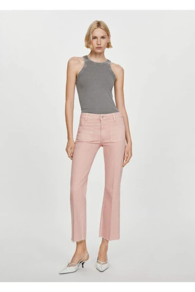 Испанские расклешенные джинсы с карманами - MANGO (1)