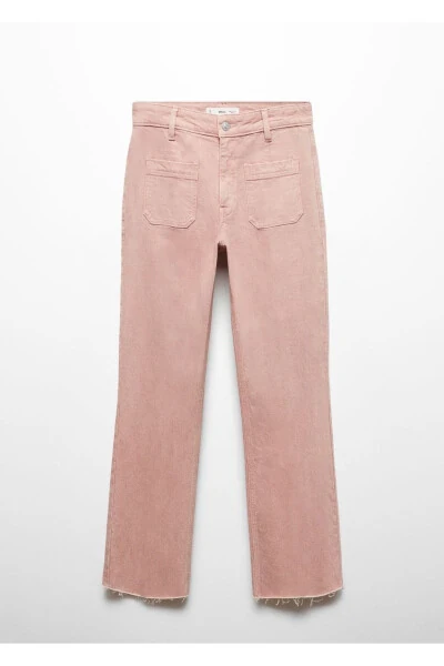 Испанские расклешенные джинсы с карманами - 3