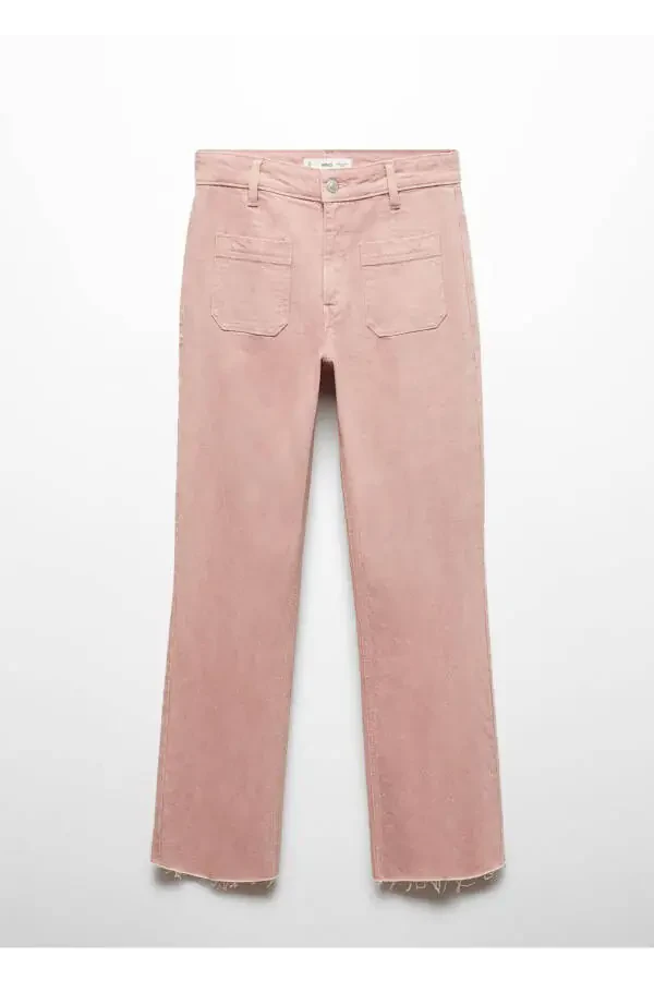 Испанские расклешенные джинсы с карманами - 3