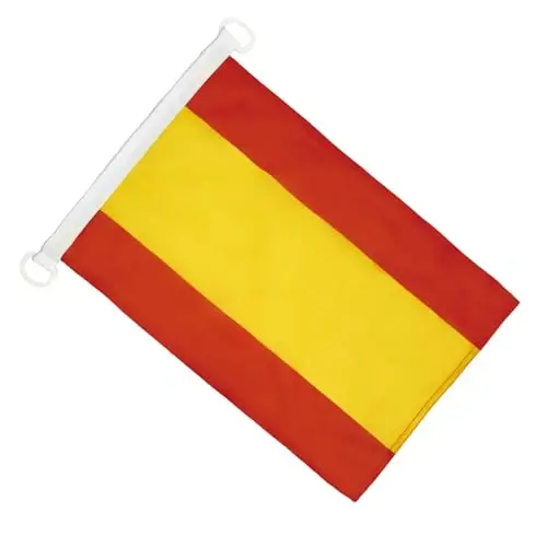 Spain Civil Ensign NAUTICAL Flag 18'' x 12'' - Spanish merchant flags 30 x 45 cm. - Banner 12x18 in for boat - AZ FLAG - AZ FLAG (1)