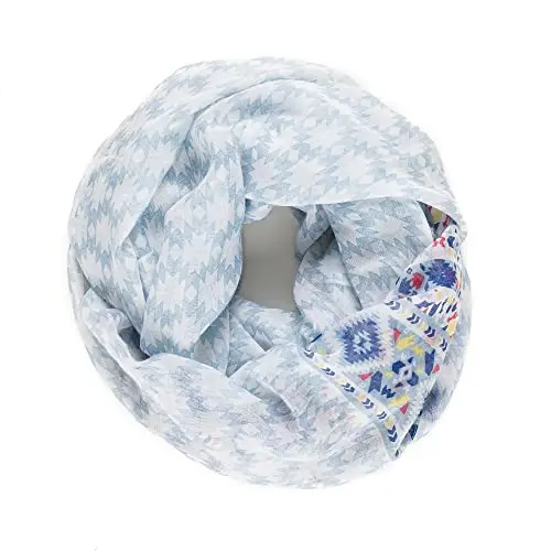 MELIFLUOS DESIGNED IN SPAIN Scarf for Women Lightweight Geometric Fashion For Summer Fall Scarves Shawl Wraps - 3