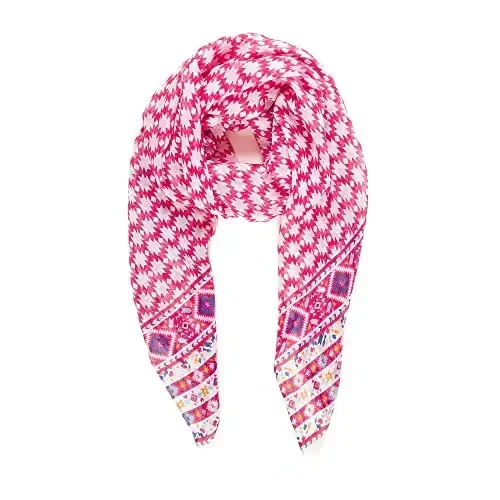 MELIFLUOS DESIGNED IN SPAIN Scarf for Women Lightweight Geometric Fashion For Summer Fall Scarves Shawl Wraps 