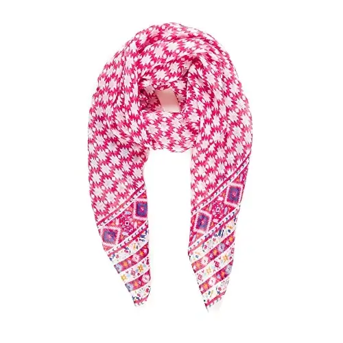 MELIFLUOS DESIGNED IN SPAIN Scarf for Women Lightweight Geometric Fashion For Summer Fall Scarves Shawl Wraps - 1