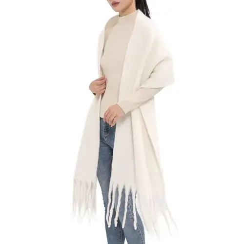 MELIFLUOS DESIGNED IN SPAIN Women's Fashion Scarves Long Shawl Cardigan Wrap Large Warm Long Scarves - 3