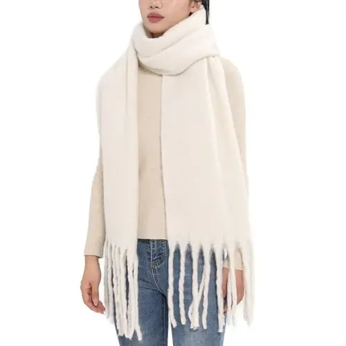 MELIFLUOS DESIGNED IN SPAIN Women's Fashion Scarves Long Shawl Cardigan Wrap Large Warm Long Scarves - 4