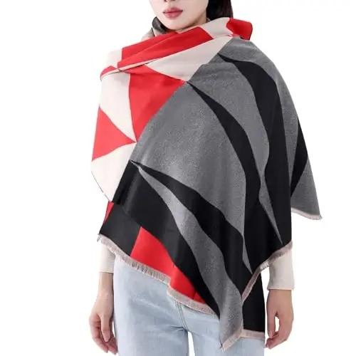 MELIFLUOS DESIGNED IN SPAIN Women's Fashion Scarves Long Shawl Cardigan Wrap Large Warm Long Scarves - 2