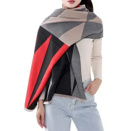 MELIFLUOS DESIGNED IN SPAIN Women's Fashion Scarves Long Shawl Cardigan Wrap Large Warm Long Scarves - 3