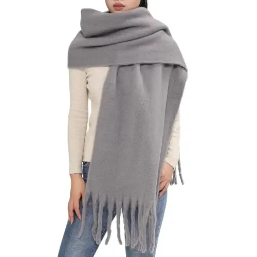 MELIFLUOS DESIGNED IN SPAIN Women's Fashion Scarves Long Shawl Cardigan Wrap Large Warm Long Scarves - 3
