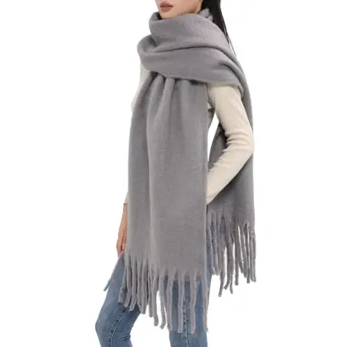 MELIFLUOS DESIGNED IN SPAIN Women's Fashion Scarves Long Shawl Cardigan Wrap Large Warm Long Scarves - 5