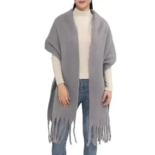 MELIFLUOS DESIGNED IN SPAIN Women's Fashion Scarves Long Shawl Cardigan Wrap Large Warm Long Scarves - 1