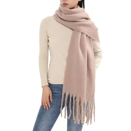 MELIFLUOS DESIGNED IN SPAIN Women's Fashion Scarves Long Shawl Cardigan Wrap Large Warm Long Scarves - 3