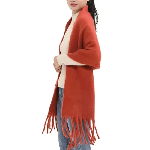 MELIFLUOS DESIGNED IN SPAIN Women's Fashion Scarves Long Shawl Cardigan Wrap Large Warm Long Scarves - 5