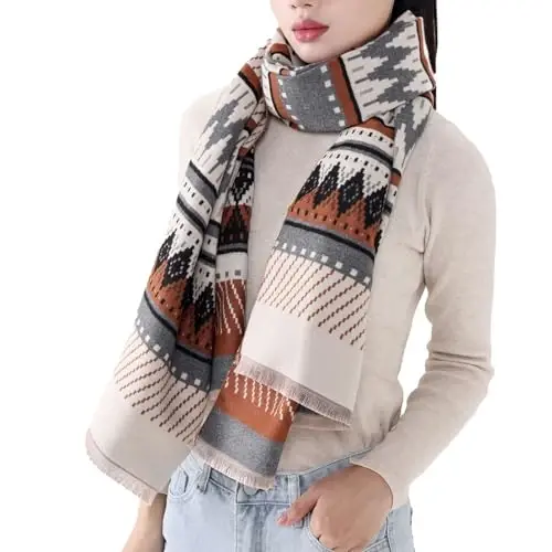 MELIFLUOS DESIGNED IN SPAIN Women's Fashion Scarves Long Shawl Cardigan Wrap Large Warm Long Scarves - 4