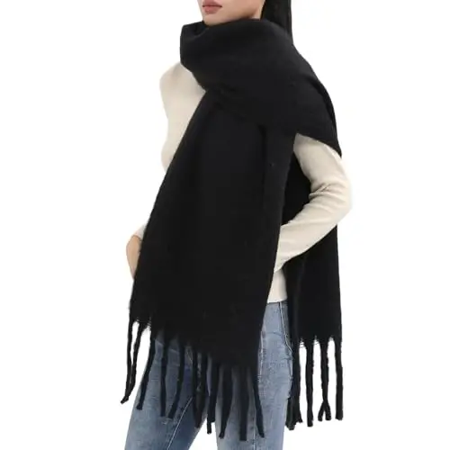 MELIFLUOS DESIGNED IN SPAIN Women's Fashion Scarves Long Shawl Cardigan Wrap Large Warm Long Scarves - 4