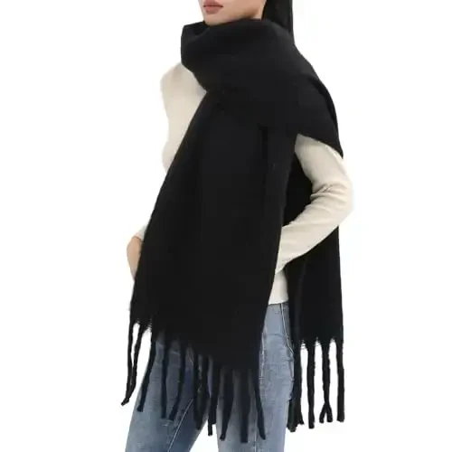 MELIFLUOS DESIGNED IN SPAIN Women's Fashion Scarves Long Shawl Cardigan Wrap Large Warm Long Scarves - 4