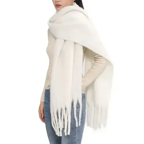MELIFLUOS DESIGNED IN SPAIN Women's Fashion Scarves Long Shawl Cardigan Wrap Large Warm Long Scarves - 5