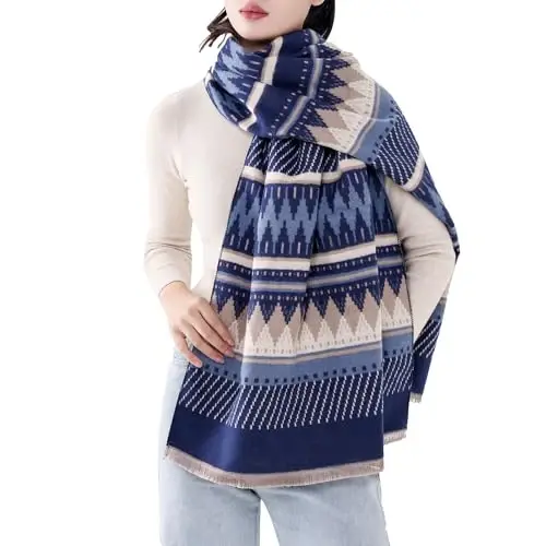 MELIFLUOS DESIGNED IN SPAIN Women's Fashion Scarves Long Shawl Cardigan Wrap Large Warm Long Scarves - 2