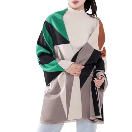 MELIFLUOS DESIGNED IN SPAIN Women's Fashion Scarves Long Shawl Cardigan Wrap Large Warm Long Scarves - 1