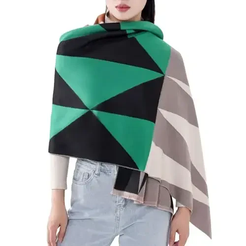 MELIFLUOS DESIGNED IN SPAIN Women's Fashion Scarves Long Shawl Cardigan Wrap Large Warm Long Scarves - 2