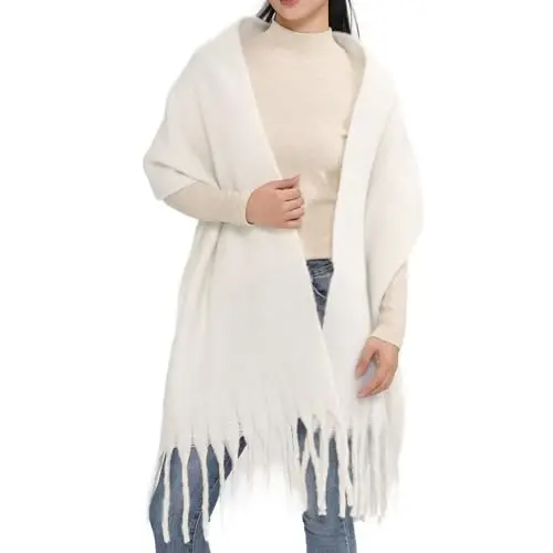 MELIFLUOS DESIGNED IN SPAIN Women's Fashion Scarves Long Shawl Cardigan Wrap Large Warm Long Scarves - 2