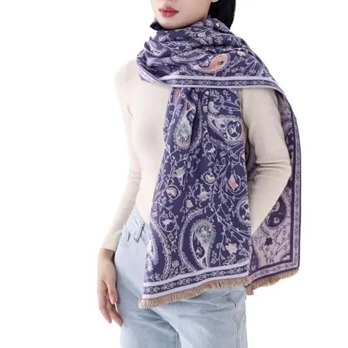 MELIFLUOS DESIGNED IN SPAIN Women's Fashion Scarves Long Shawl Cardigan Wrap Large Warm Long Scarves - 2