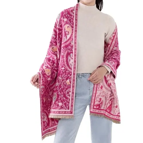 MELIFLUOS DESIGNED IN SPAIN Women's Fashion Scarves Long Shawl Cardigan Wrap Large Warm Long Scarves - 1