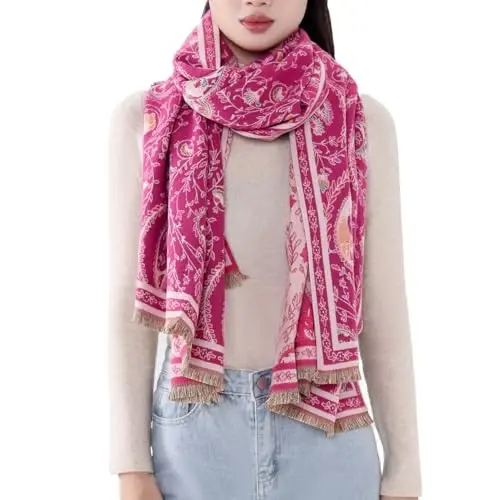 MELIFLUOS DESIGNED IN SPAIN Women's Fashion Scarves Long Shawl Cardigan Wrap Large Warm Long Scarves - 4