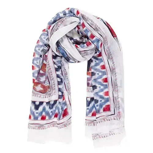 MELIFLUOS DESIGNED IN SPAIN Scarf for Women Lightweight Geometric Fashion For Summer Fall Scarves Shawl Wraps - MODAZONE (1)