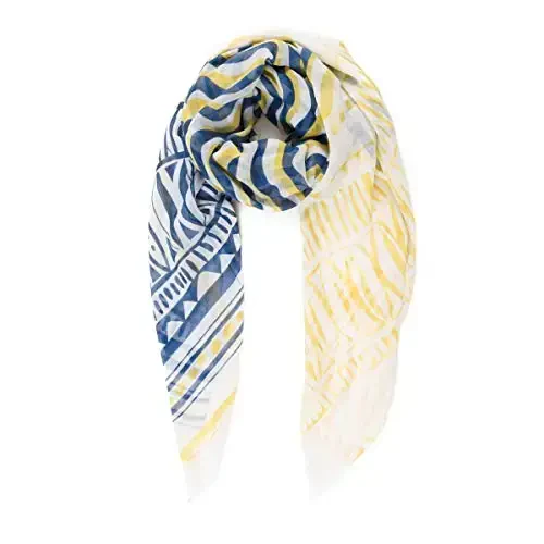MELIFLUOS DESIGNED IN SPAIN Scarf for Women Lightweight Geometric Fashion For Summer Fall Scarves Shawl Wraps - 1