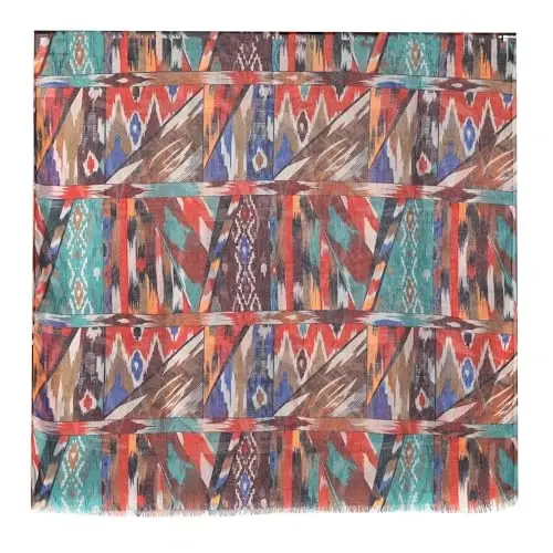 MELIFLUOS DESIGNED IN SPAIN Scarf for Women Lightweight Geometric Fashion For Summer Fall Scarves Shawl Wraps - MODAZONE (1)