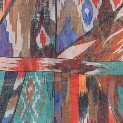 MELIFLUOS DESIGNED IN SPAIN Scarf for Women Lightweight Geometric Fashion For Summer Fall Scarves Shawl Wraps - 3