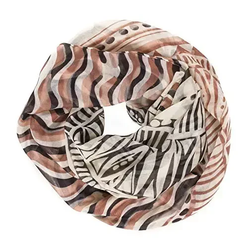 MELIFLUOS DESIGNED IN SPAIN Scarf for Women Lightweight Geometric Fashion For Summer Fall Scarves Shawl Wraps - MODAZONE (1)