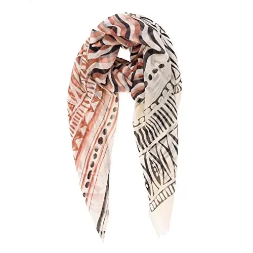 MELIFLUOS DESIGNED IN SPAIN Scarf for Women Lightweight Geometric Fashion For Summer Fall Scarves Shawl Wraps - 1