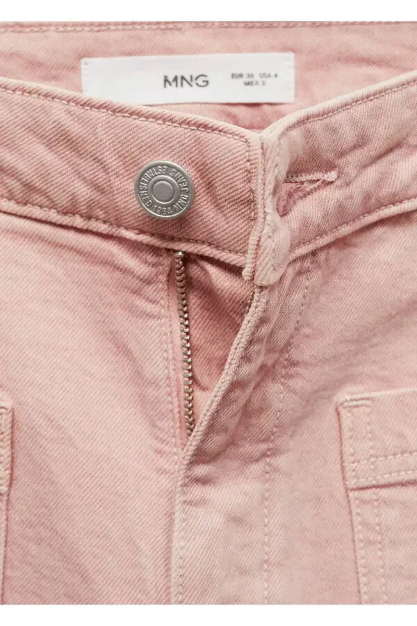 İspanyol paça cepli jean pantolon - 6