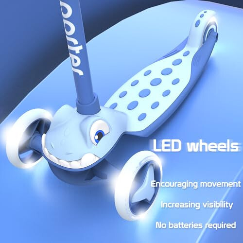 iSporter 3-Wheeled Toddler Scooter for Kids Ages 2-5, Toddlers Age 3-5 Year Old Boys and Girls- Kid Three Wheel Scooters with LED Light Up Wheels, Lean to Steer, and Height Adjustable - 8