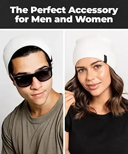 Issiq Slouchy Beanie shlyapa - Nozik trikotajdagi mazali yumshoq kundalik Beanie - 1