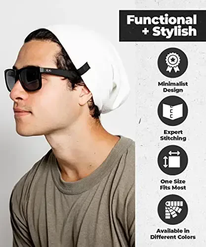 Issiq Slouchy Beanie shlyapa - Nozik trikotajdagi mazali yumshoq kundalik Beanie - 4