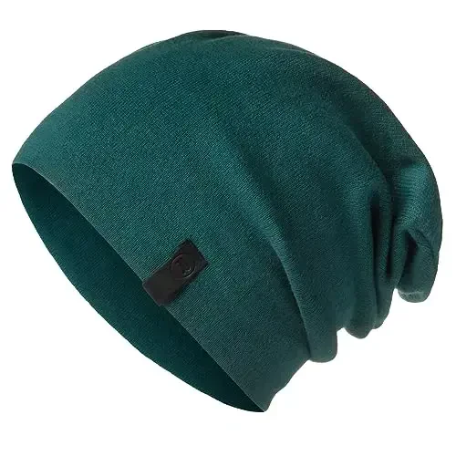 Warm Slouchy Beanie Hat - Deliciously Soft Daily Beanie in Fine Knit - 1