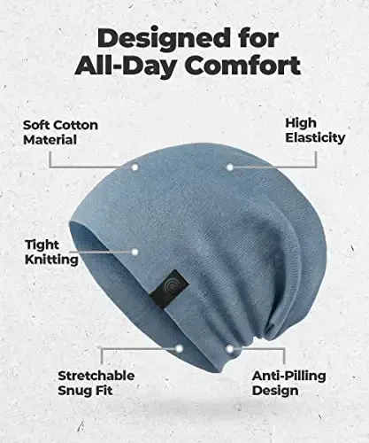 Issiq yumshoq Beanie shlyapa - Nozik to'qilgan kundalik uchun mazali yumshoq Beanie - 4