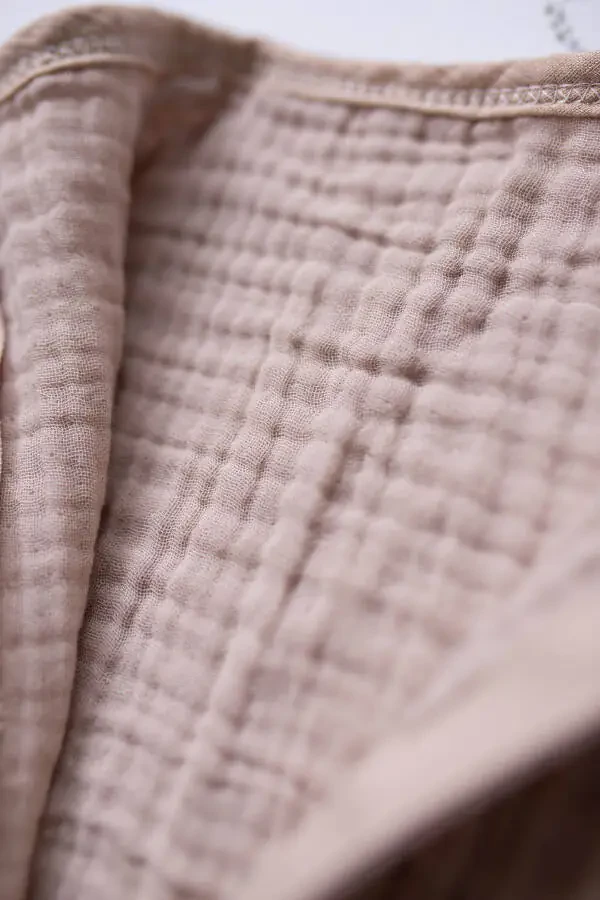 Istaganingiz nomini tikish bilan 4 qavatli paxta antiallergik bambuk muslin kostyumli pechka - 6