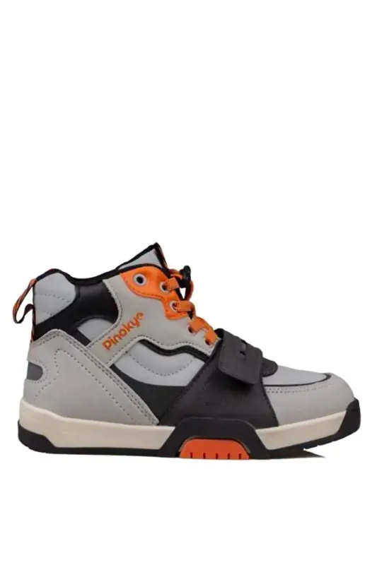 Istanbul Memory Foam High Ankle Boys' Sports Boot Gray-Gray - PINOKYO