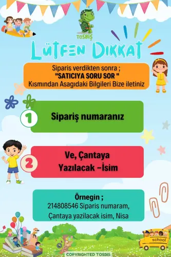 [ İSTEDİĞİNİZ İSMİ NAKIŞLA YAZIYORUZ ] Tavşan Antrasit 0-8 Yaş Çocuk Sırt Çantası, Anaokulu - kreş - Gri - 3