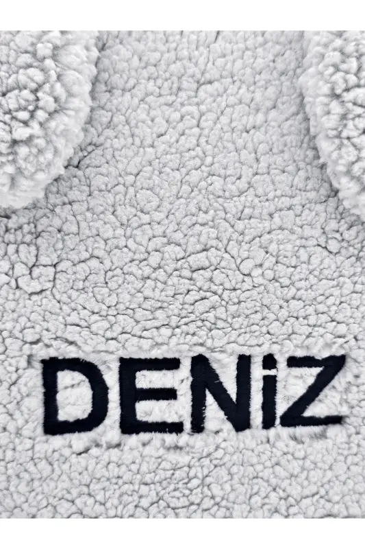 [ İSTEDİĞİNİZ İSMİ NAKIŞLA YAZIYORUZ ] Tavşan Gri 0-8 Yaş Çocuk Sırt Çantası, Anaokulu-kreş Çantası-Ekru - 3