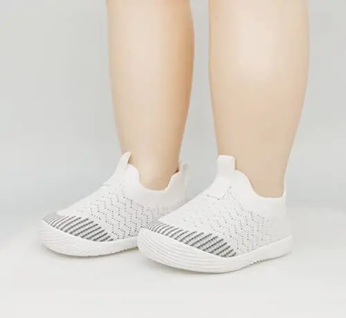 iSusuJo Baby Shoes Boy Girl Walking Slip On Sneakers Infant First Walker Shoes 6 9 12 15 18 24 Months - 2