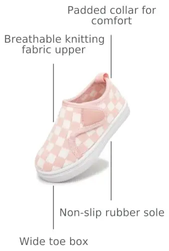 iSusuJo Baby Shoes Boy Girl Walking Slip On Sneakers Infant First Walker Shoes 6 9 12 15 18 24 Months 