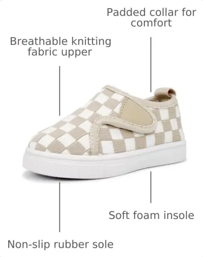 iSusuJo Baby Shoes Boy Girl Walking Slip On Sneakers Infant First Walker Shoes 6 9 12 15 18 24 Months 