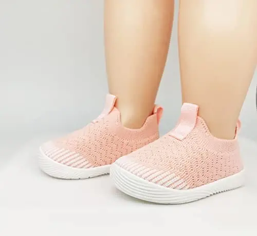 iSusuJo Baby Shoes Boy Girl Walking Slip On Sneakers Infant First Walker Shoes 6 9 12 15 18 24 Months - 4